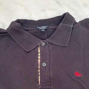 Burberry Men's Navy Blue Polo Shirt